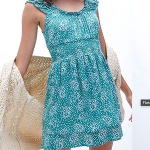 LA Hearts Floral Smocked Mini Dress